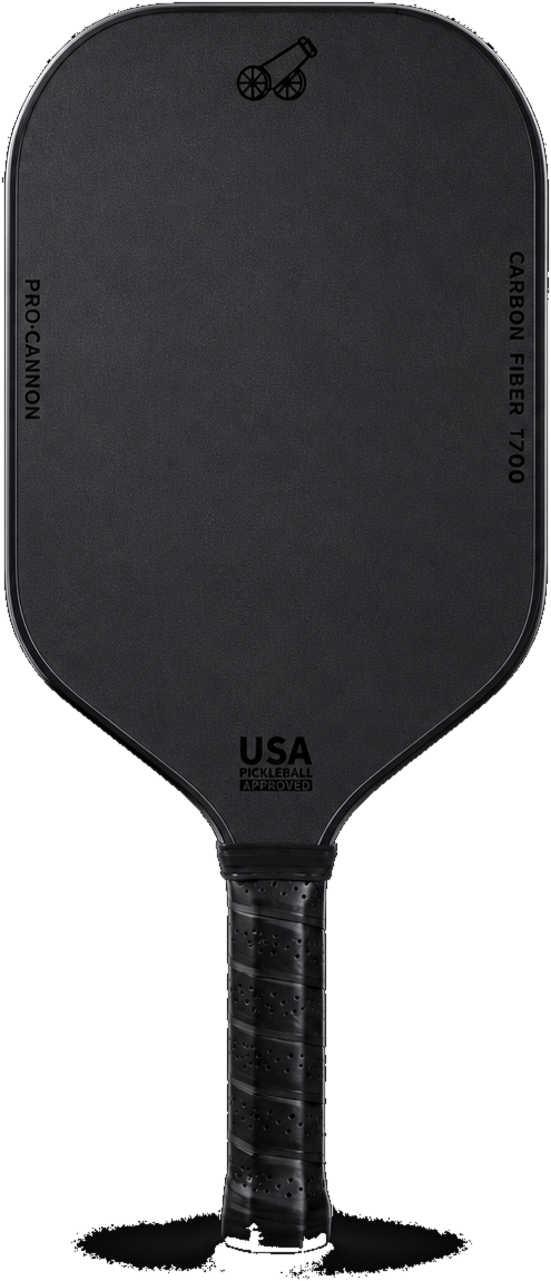 All-Black Carbon Fiber Pickleball Paddle – 16mm