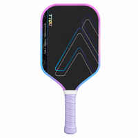 One of the two matching Pink T700 carbon fibre paddles included in the 2-player set, front view