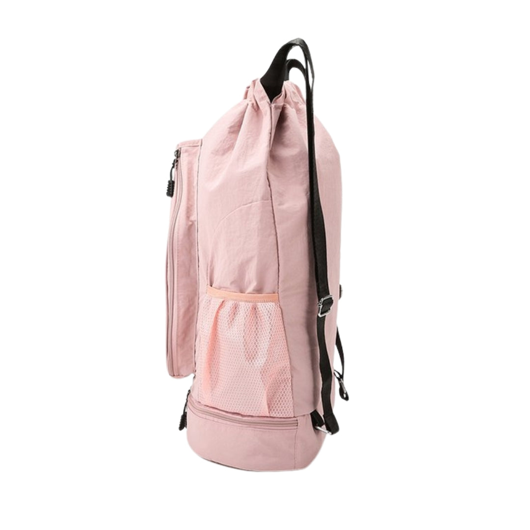 Pickleball racket bag packed with paddles and gear, demonstrating 10L capacity and organized multi-pocket layout
