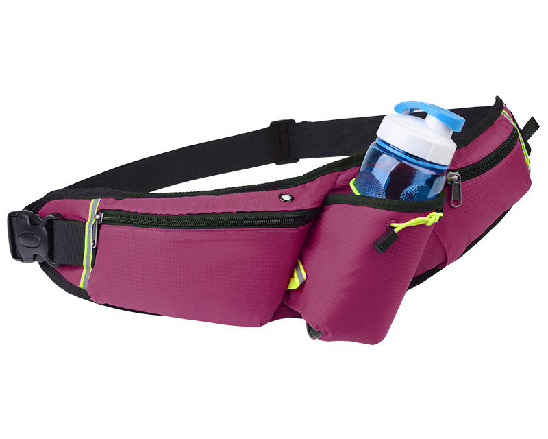 Purple pickleball crossbody bag with adjustable shoulder strap and zippered pockets