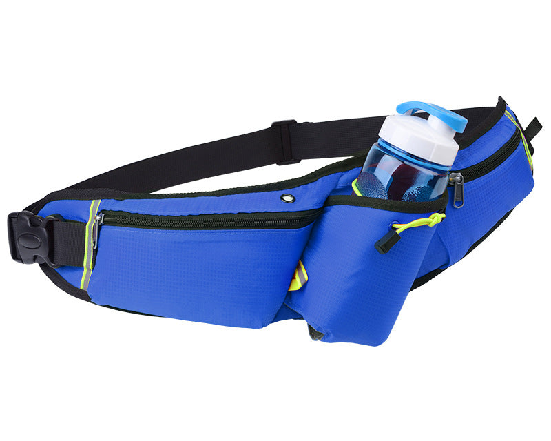 Royal blue pickleball sling bag with large main compartment fitting multiple paddles and accessories