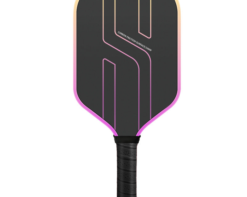 Carbon fiber pickleball paddle purple – T700 16mm front view