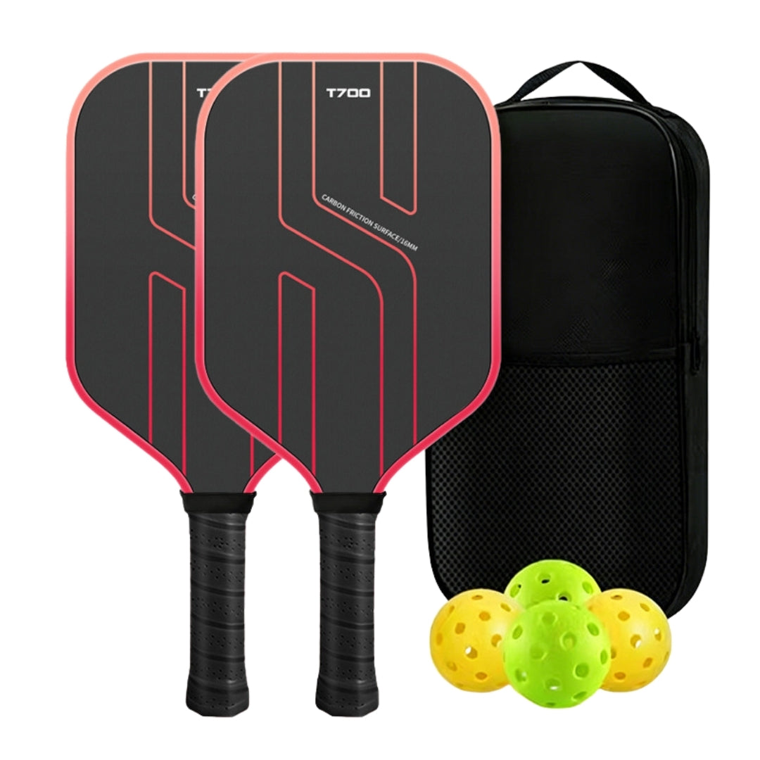 PickleballDoor carbon fiber set – 4 balls and carry bag included