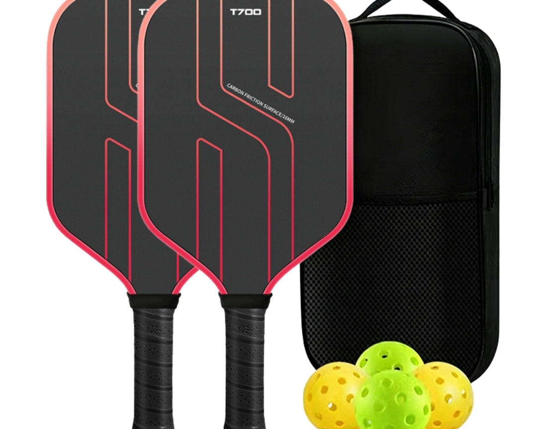PickleballDoor carbon fiber set – 4 balls and carry bag included
