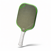 Green kevlar paddle face close-up high-spin abrasive texture