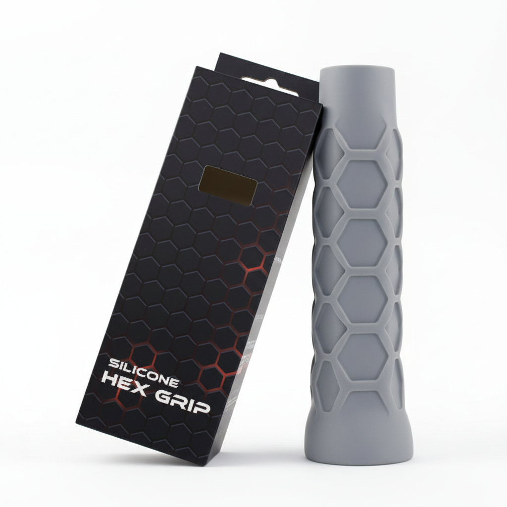 Grey pickleball paddle grip protection for enhanced comfort and durability