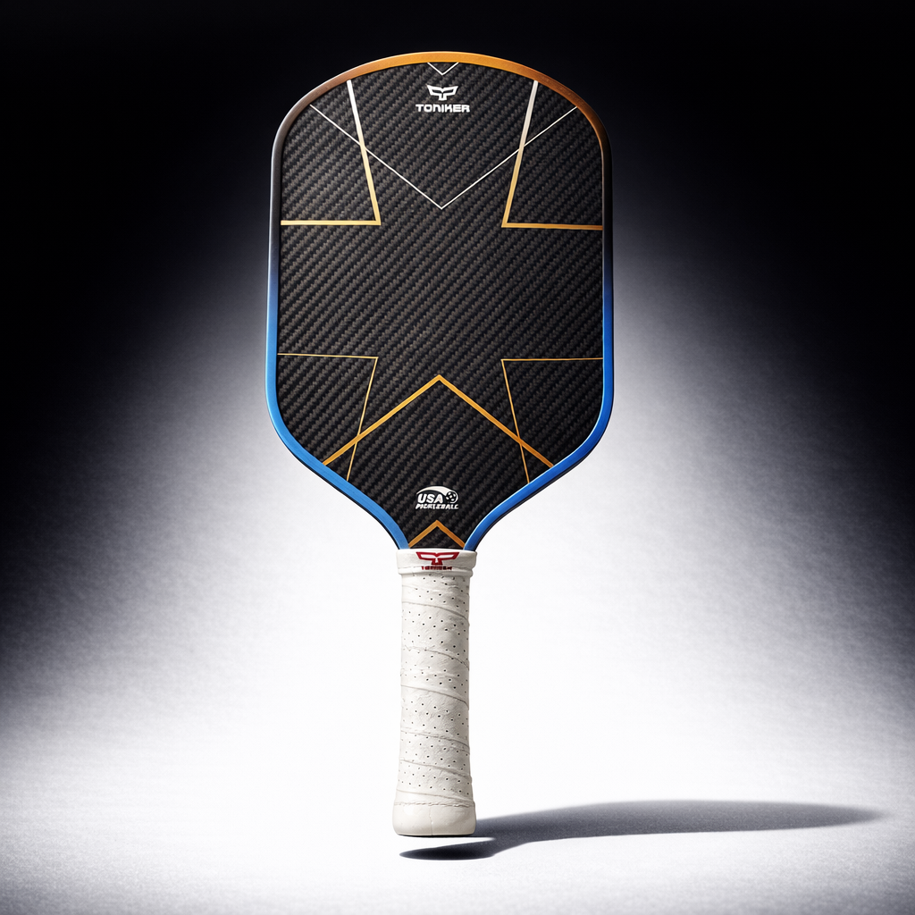 Kevlar carbon fiber paddle face textured surface close-up