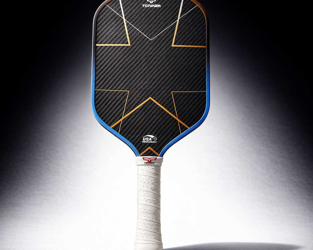 Kevlar carbon fiber paddle face textured surface close-up