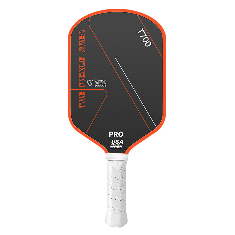 orange pickleball paddle with high-visibility color and professional performance