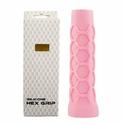 Pink pickleball paddle grip protection offering cushioned comfort and secure hold